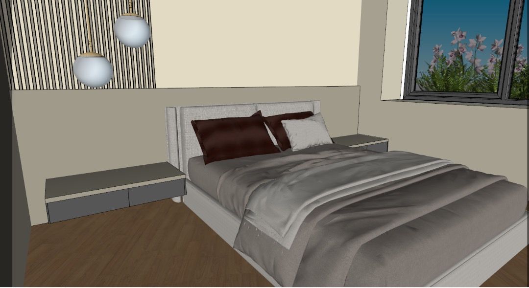 Interior CGI of No. 50 — bedroom