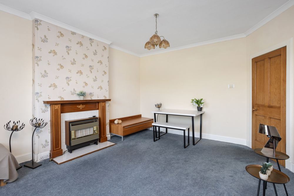 a Blackswan Lane property — living space before refurbishment by Blackswan Lane